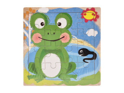 Деревяний пазл-вкладиш Жабка 73260-3 16 деталей