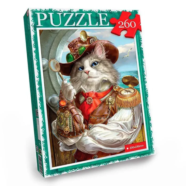 Пазл "Кіт у капелюсі" Danko Toys C260-13-01 260 ел. Пазл "Кіт у капелюсі" Danko Toys C260-13-01 260 ел.