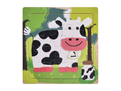 Деревяний пазл-вкладиш Корівка 73260-23 16 деталей