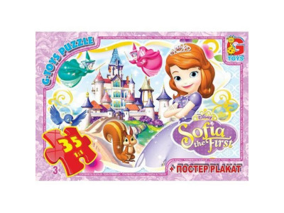Дитячий пазл "Софія Прекрасна" SF013 плакат 35 елементів Дитячий пазл "Софія Прекрасна" SF013 плакат 35 елементів