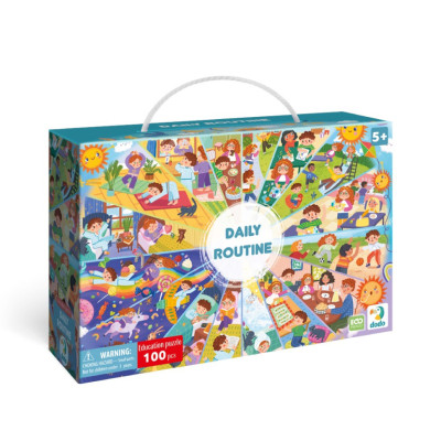 Дитячий віммельпазл "Розпорядок дня" 300619 100 елементів