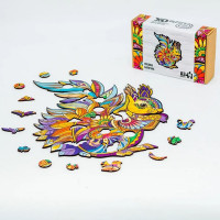 Фігурний деревяний пазл "Лісова білочка" PuzA3-00728 95 деталей