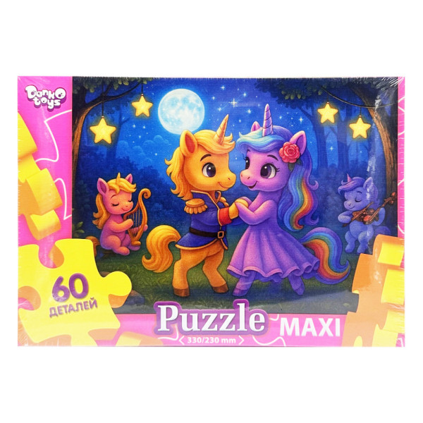 Дитячі пазли-максі "Танцюючі поні" Mx60-12-04 60 елементів