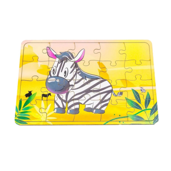Дитячий деревяний пазл Зебра Арт-10029 20 елементів