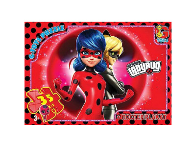Дитячий пазл "Леді Баг" LB1021 постер 35 елементів