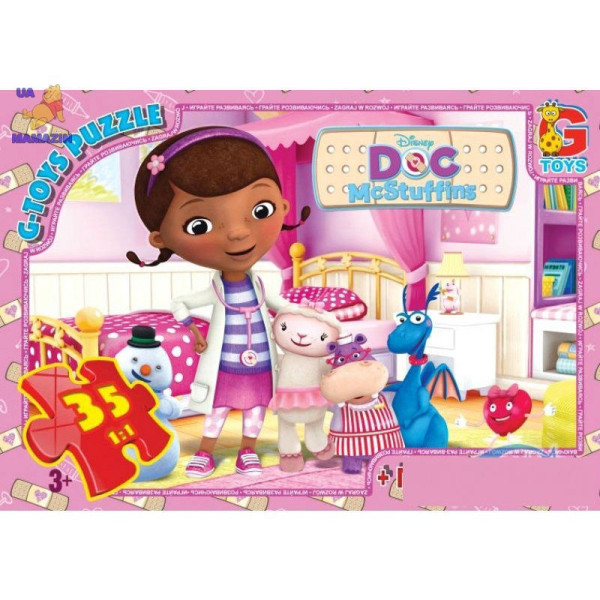 Дитячий пазл "Лікар Плюшева" DP00640 постер 35 елементів Дитячий пазл "Лікар Плюшева" DP00640 постер 35 елементів