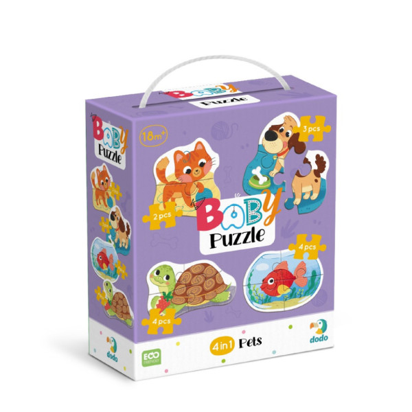 Дитячий пазл 4 в 1 "Baby puzzle. Домашні тварини" 300688 набір 4 в 1