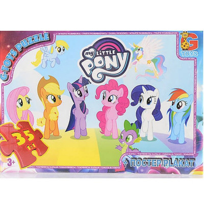 Дитячий пазл "My little PONY" MLP013 постер 35 елементів