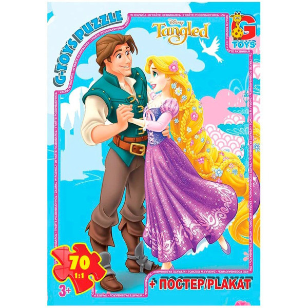 Пазли дитячі "Рапунцель" TA014 70 елементів Пазли дитячі "Рапунцель" TA014 70 елементів