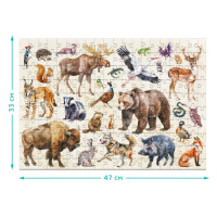 Дитячий пазл Монтессорі "Лісові тварини" 300629 200 елементів