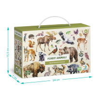 Дитячий пазл Монтессорі "Лісові тварини" 300629 200 елементів