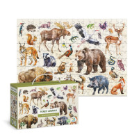 Дитячий пазл Монтессорі "Лісові тварини" 300629 200 елементів