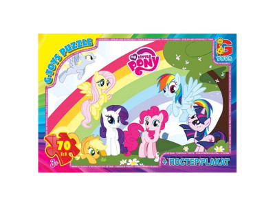 Дитячий пазл "My little Pony" MLP035 постер 70 елементів Дитячий пазл "My little Pony" MLP035 постер 70 елементів