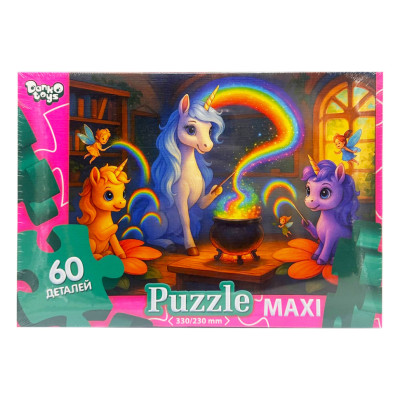 Дитячі пазли-максі "Поні з феями" Mx60-12-03 60 елементів