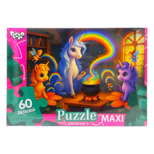 Дитячі пазли-максі "Поні з феями" Mx60-12-03 60 елементів