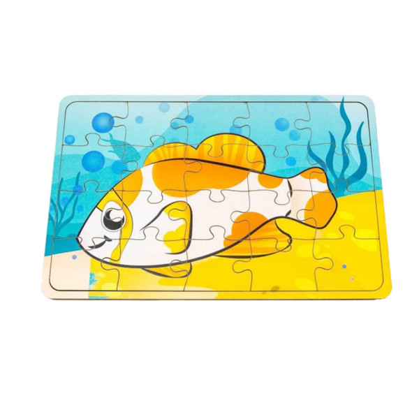 Дитячий дерев'яний пазл Золота рибка Арт-10026 20 елементів