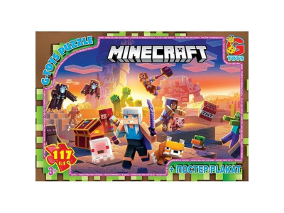 Дитячий пазл "Minecraft" MC804 плакат 117 елементів