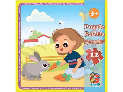 Дитячий пазл "Ферма" LA07 12 елементів