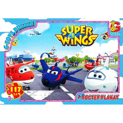 Дитячий пазл "Супер крила" UW230 серія "Super wings" 117 елементів Дитячий пазл "Супер крила" UW230 серія "Super wings" 117 елементів