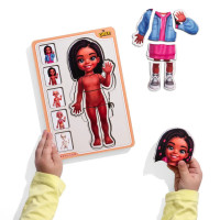 Деревяний пазл-вкладиш "Анатомія людини - дівчинка-3" (ПСД264) PSD264 будова тіла