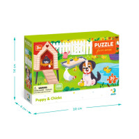Дитячий пазл "Песик і курчата" 300681 30 елементів Дитячий пазл "Песик і курчата" 300681 30 елементів