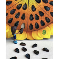 Дерев'яний пазл-вкладиш "Соняшник" Ubumblebees (ПСФ050) PSF050 сортер-рахунок