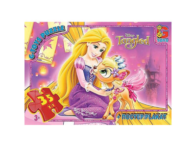Дитячий пазл класичний "Рапунцель" TA010 постер 35 елементів