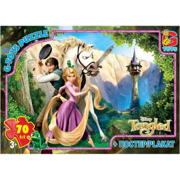 Дитячий пазл "Рапунцель" TA002 постер 70 елементів