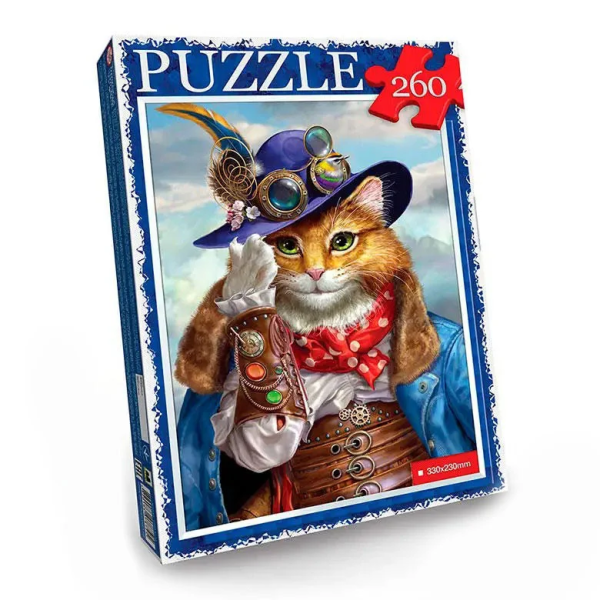 Пазл "Кіт у капелюсі-2" Danko Toys C260-13-13 260 ел. Пазл "Кіт у капелюсі-2" Danko Toys C260-13-13 260 ел.