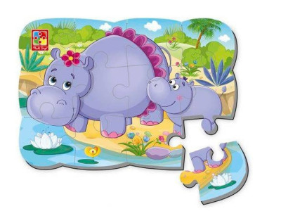 Дитячі пазли на магніті "Бегемотики" А5 VT3205-76 12 елементів