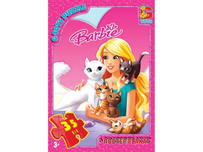 Дитячий пазл "Barbie" BA016 постер 35 елементів