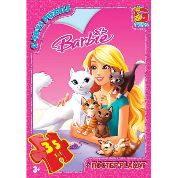 Дитячий пазл "Barbie" BA016 постер 35 елементів Дитячий пазл "Barbie" BA016 постер 35 елементів