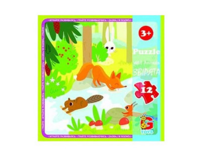 Дитячий пазл "Лісові мешканці" LR07 12 елементів