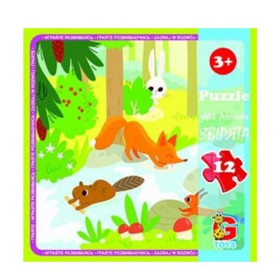 Дитячий пазл "Лісові мешканці" LR07 12 елементів