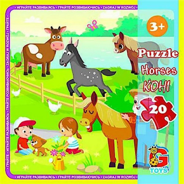 Дитячий пазл "Ферма" LA10 20 елементів
