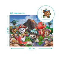 Дитячий пазл "Paw Patrol: Реви як динозавр" 200800 60 елементів Дитячий пазл "Paw Patrol: Реви як динозавр" 200800 60 елементів