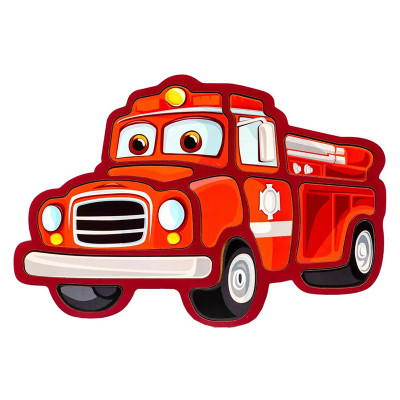 Дитячий пазл-вкладиш "Пожежна машина" Puz-22967 12 елементів