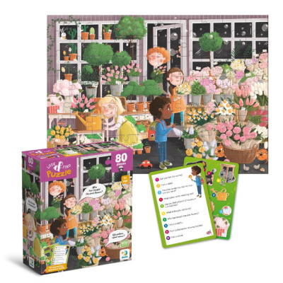 Дитячий пазл Шукай та знаходь "Квітуча весна" 300664 80 елементів