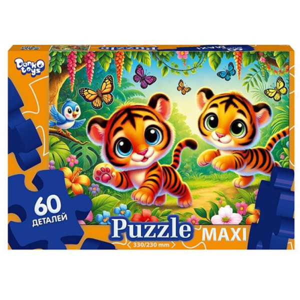 Пазл класичний "Тигри" Mx60-11-11 60 елементів