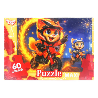 Дитячі пазли-максі "Котики байкери" Mx60-12-11 60 елементів