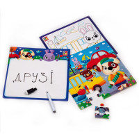 Розвиваючий набір 4 в 1 "Транспорт" VT2002-06 пазл розмальовка маркер