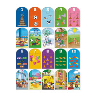 Пазл дитячий "Paw Patrol лічба від 1 до 10" 200621 20 елементів