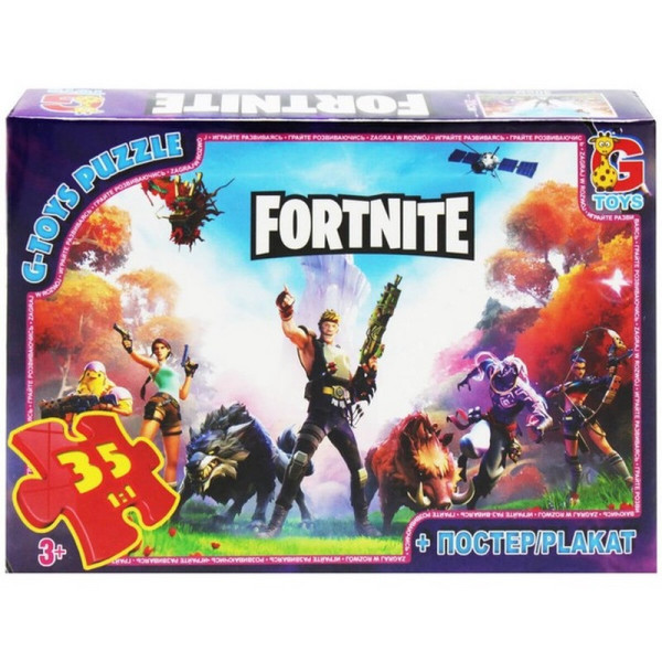 Дитячий пазл класичний "Fortnite" FN53 постер 35 елементів Дитячий пазл класичний "Fortnite" FN53 постер 35 елементів