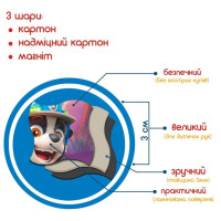 Дитячі магнітні пазли "Щенячий патруль Динопригода" ML4034-35 35 магнітних елементів