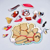 Деревяний контурний пазл "Котик пілот" (ПСД281) PSD281