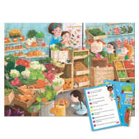 Дитячий пазл Шукай та знаходь "Дарунки осені" 300666 80 елементів Дитячий пазл Шукай та знаходь "Дарунки осені" 300666 80 елементів