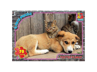 Дитячий пазл "Домашні улюбленці" AN136 плакат 70 елементів