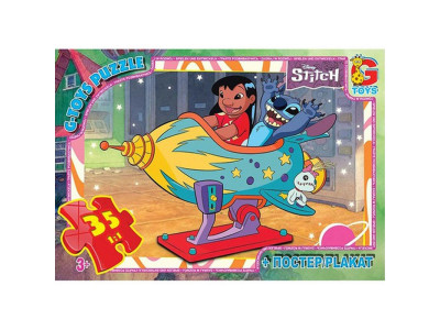 Дитячий пазл "Stitch" SC602 постер 35 елементів