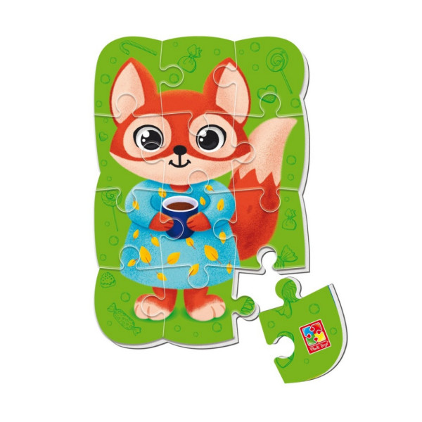 Дитячий магнітний пазл "Лисиця" VT3205-92 12 елементів