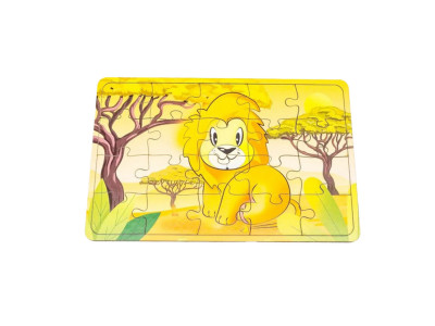 Дитячий деревяний пазл Цар звірів Арт-10023 20 елементів